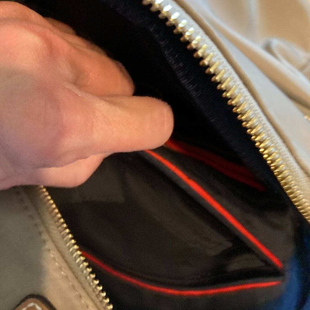 Tommy Hilfiger Beige Nylon Small Backpack with Leather Straps with TH Logo - Picture 15 of 16